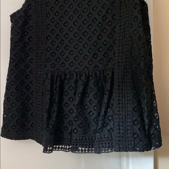A line Black lace blouse - Picture 3 of 4